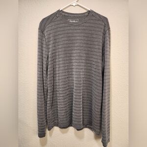 Gray Striped Men's Shirt